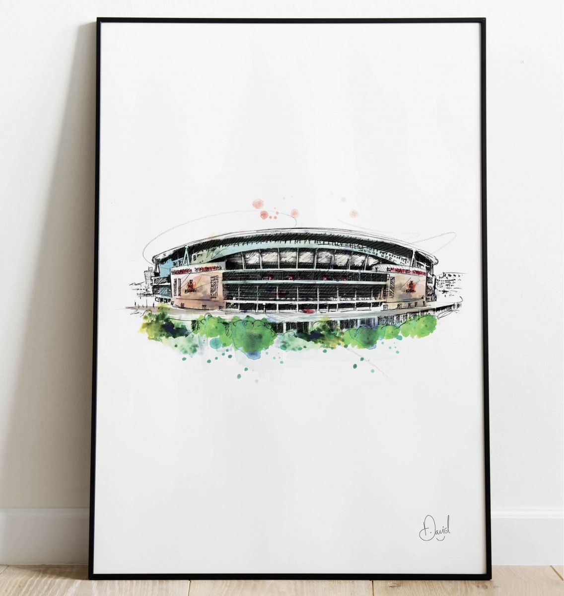 David Marston Art - Arsenal Emirates Stadium