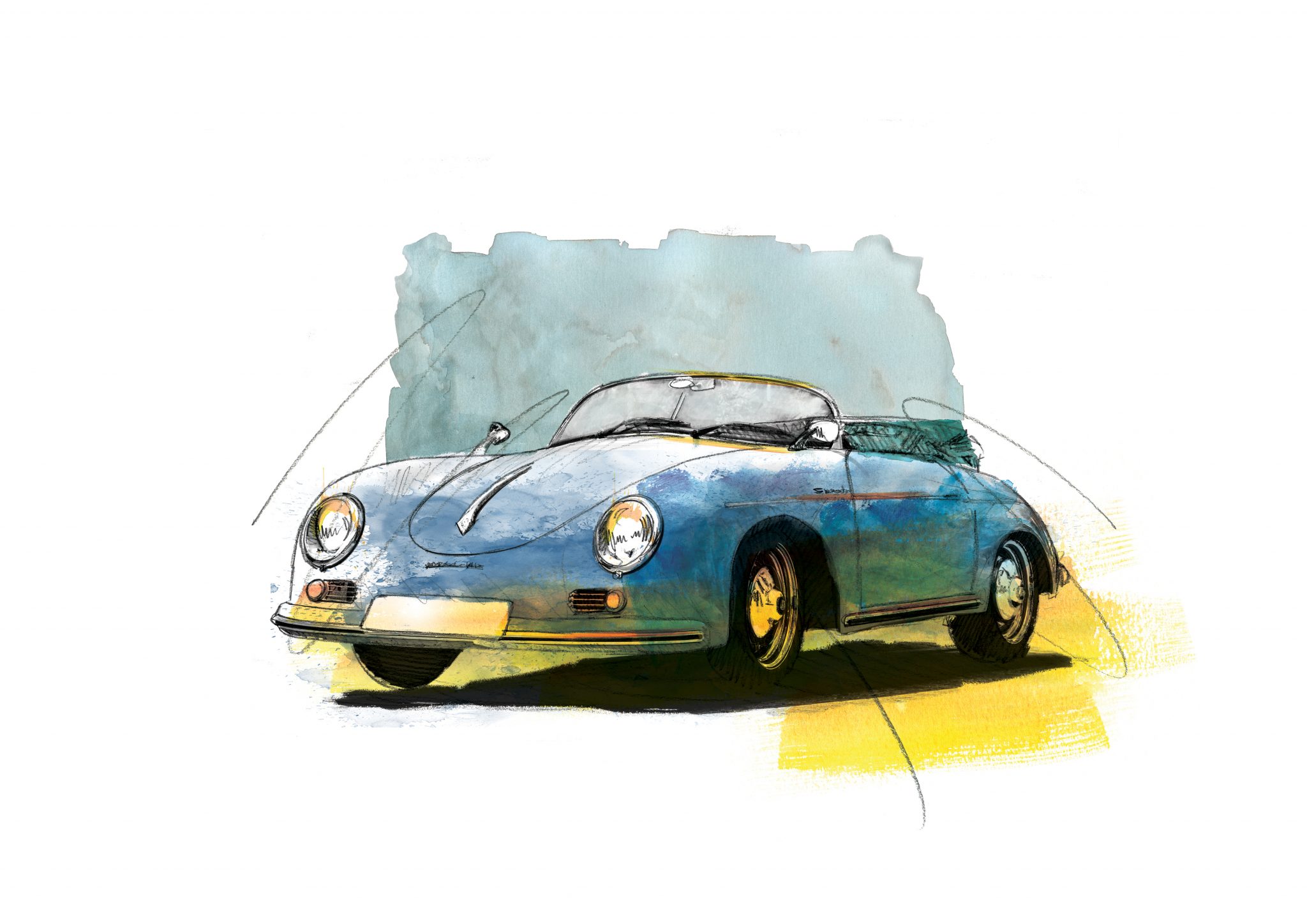 0098 Dm Porsche 356 Speedster Art