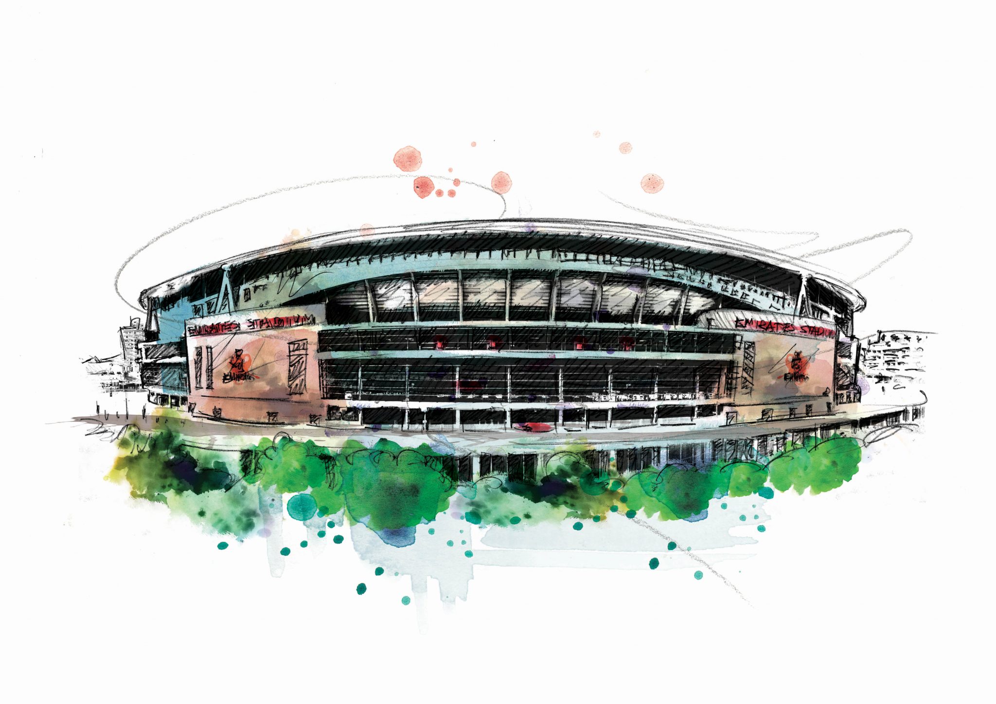 128 Dm Arsenal Emirates Stadium Art
