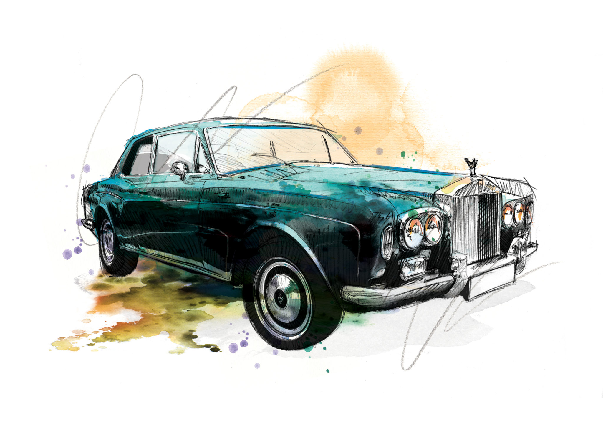 0167 Dm Rolls Royce Continental Drift Art