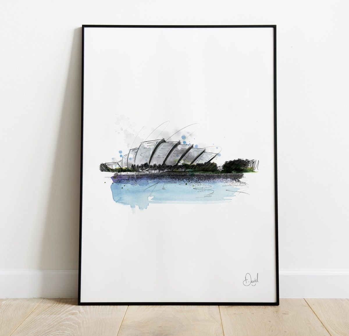 Glasgow SEC - The Armadillo art print
