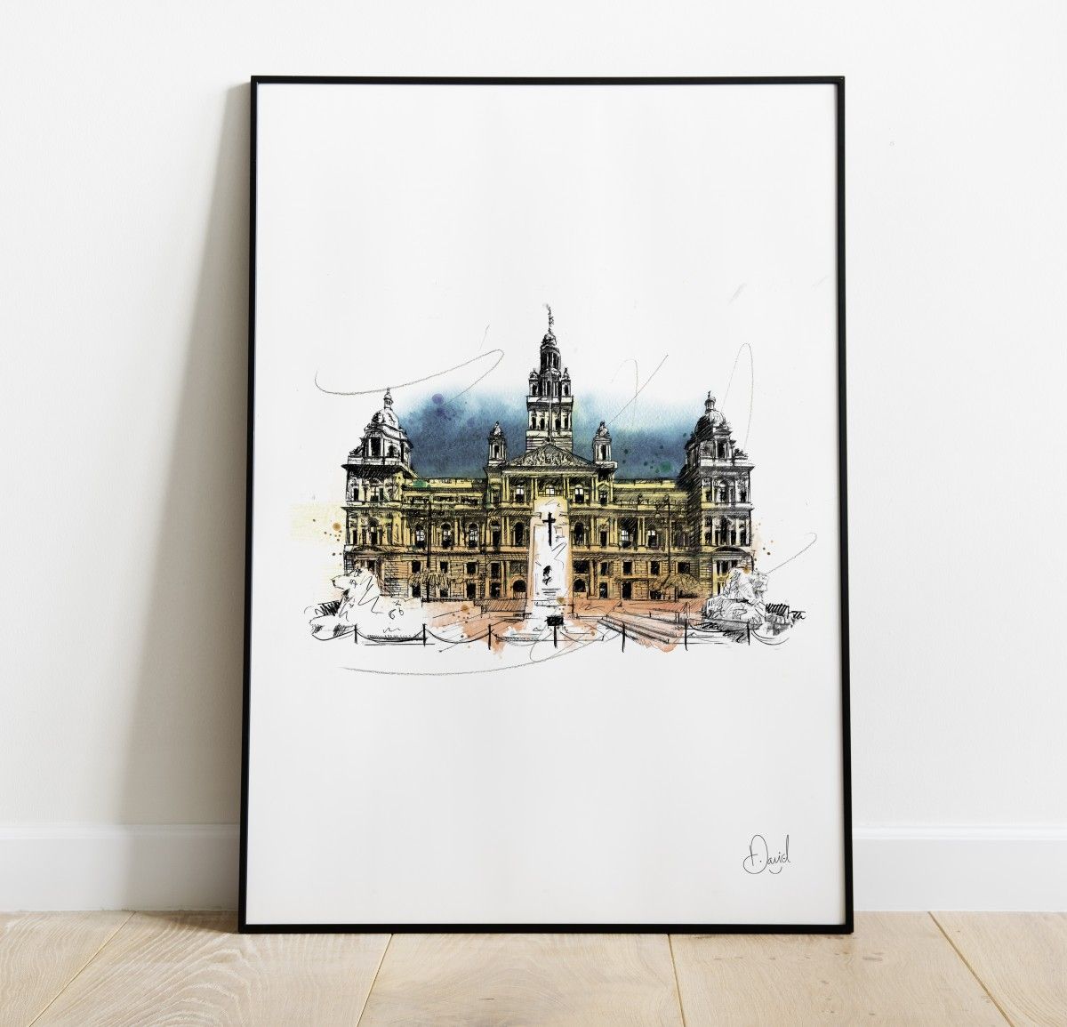 Glasgow - City Chambers art print