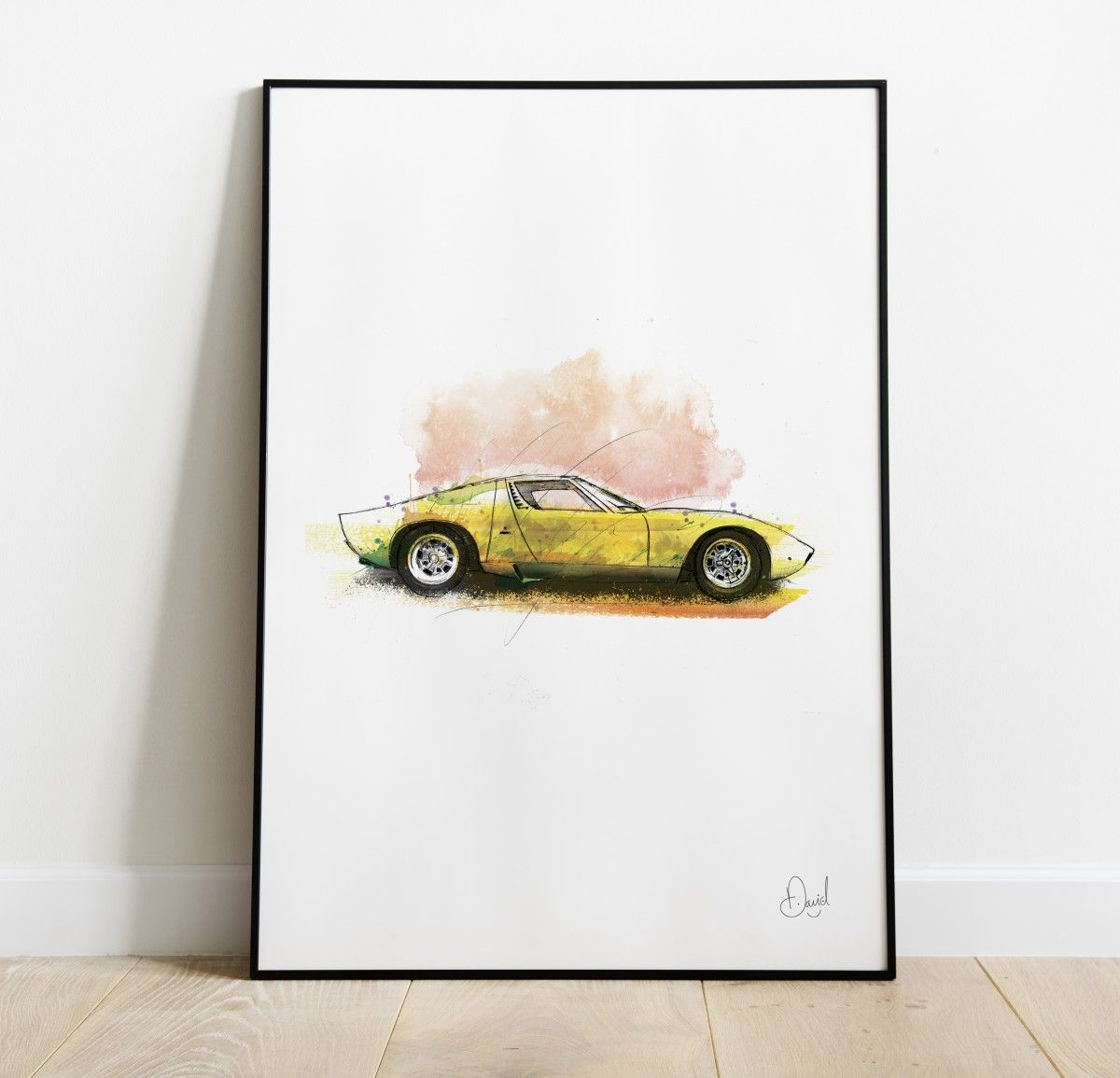 Lamborghini Miura art print