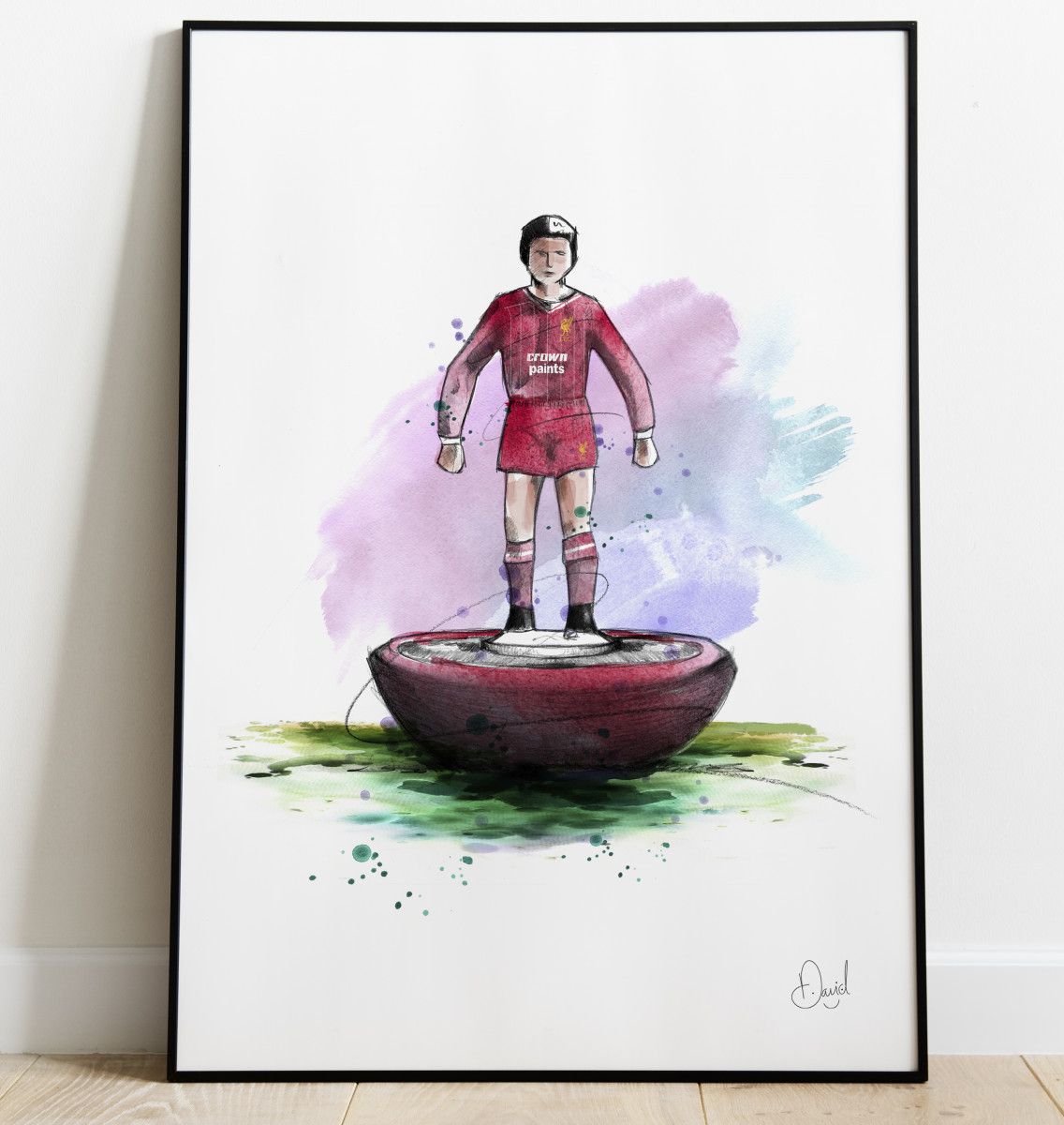 Liverpool  FC - Retro Subbuteo art print