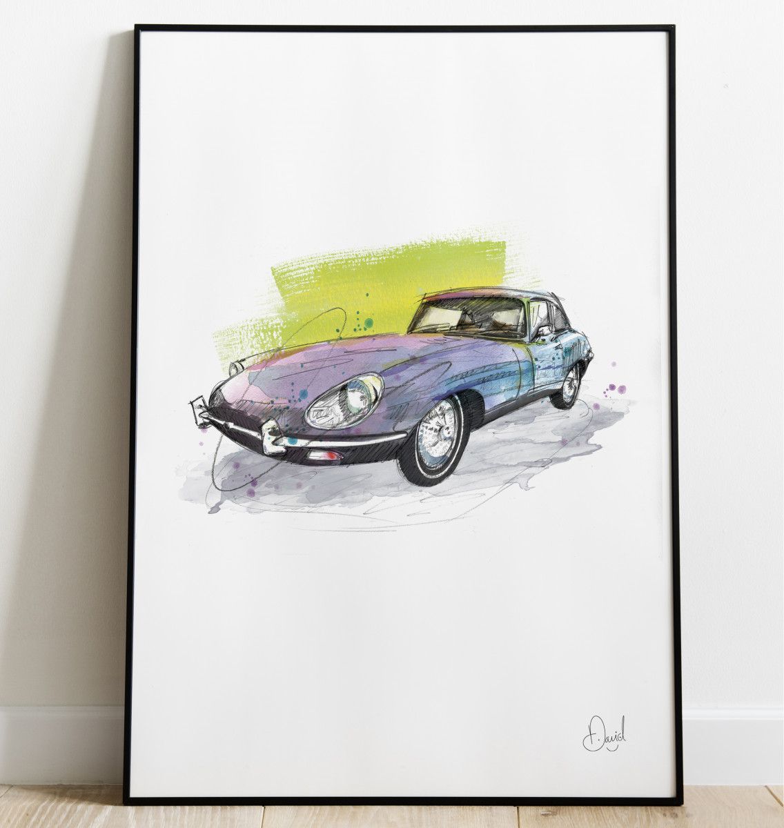 David Marston Art - Jaguar E Type - Just My E Type
