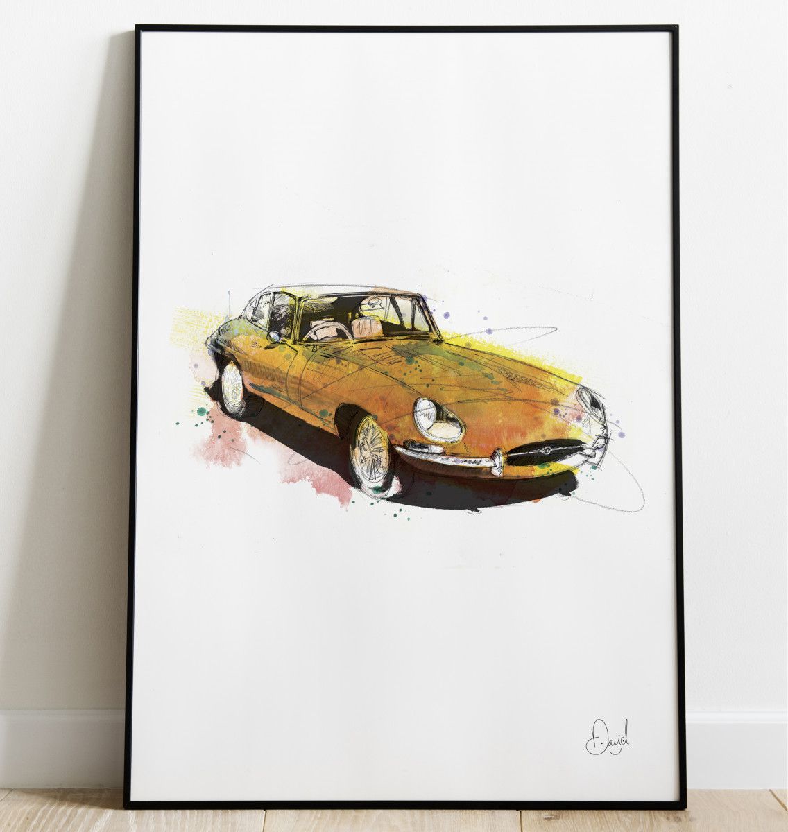 David Marston Art - Jaguar Etype E's Are Good