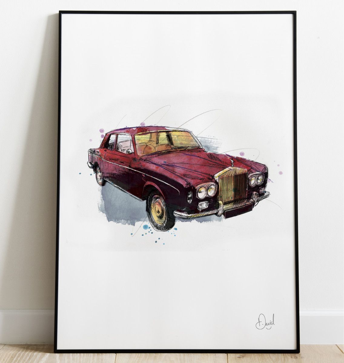 Rolls Royce Continental - Roll with it art print