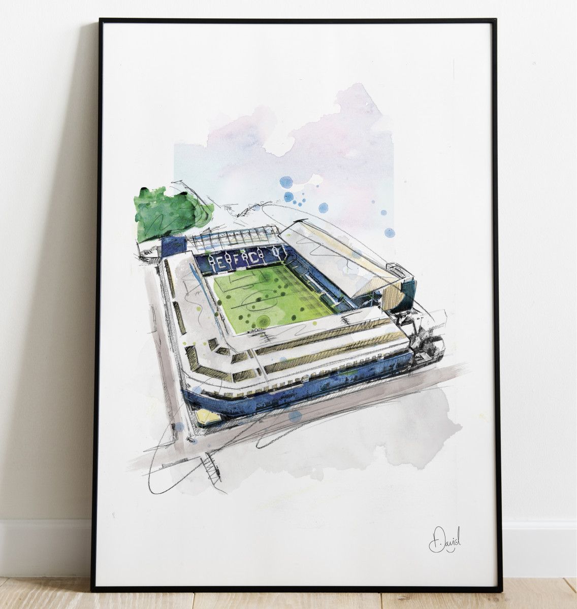 David Marston Art - Everton Goodison Park