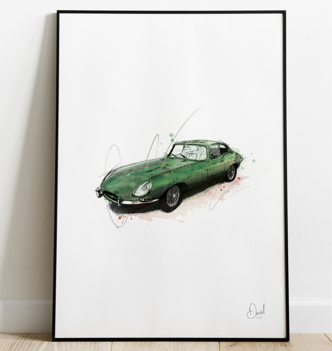 David Marston Art - Jaguar E Type - E's And Whizz