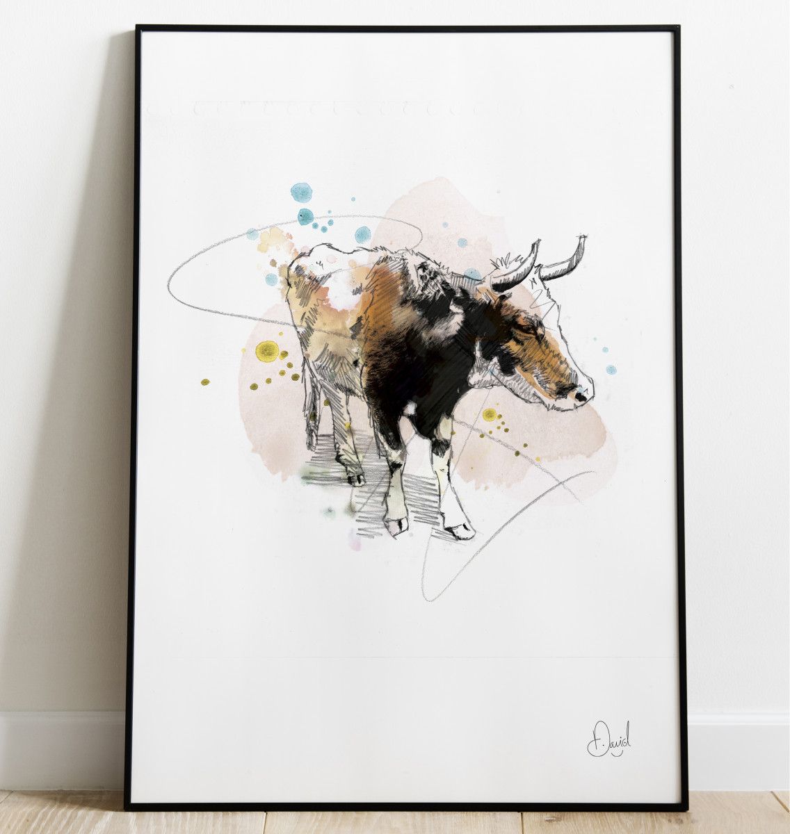 David Marston Art - The Three Legged Cow