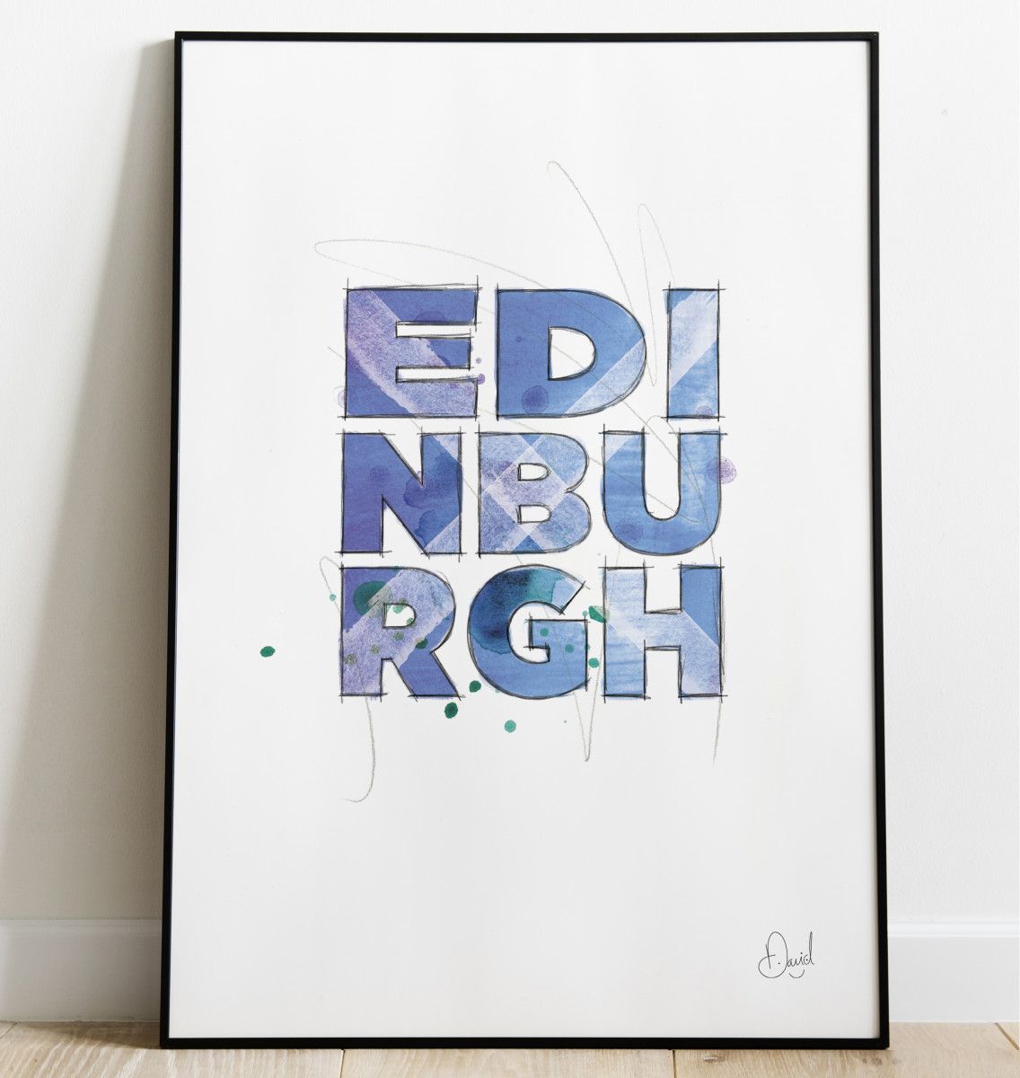 Edinburgh - Such a beautiful word art print