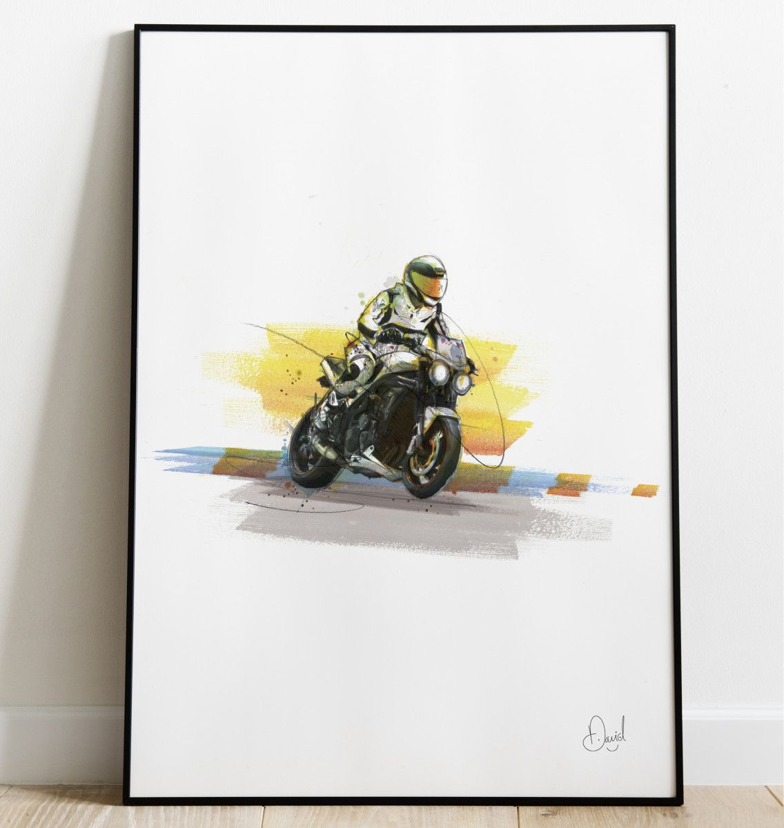 Triumph - Triple Speed motorcycle art print