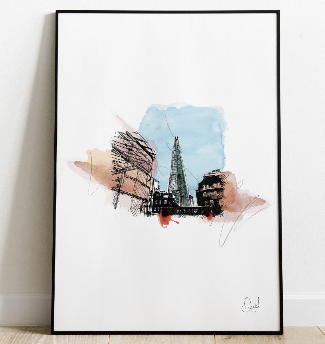 London – The Shard art print
