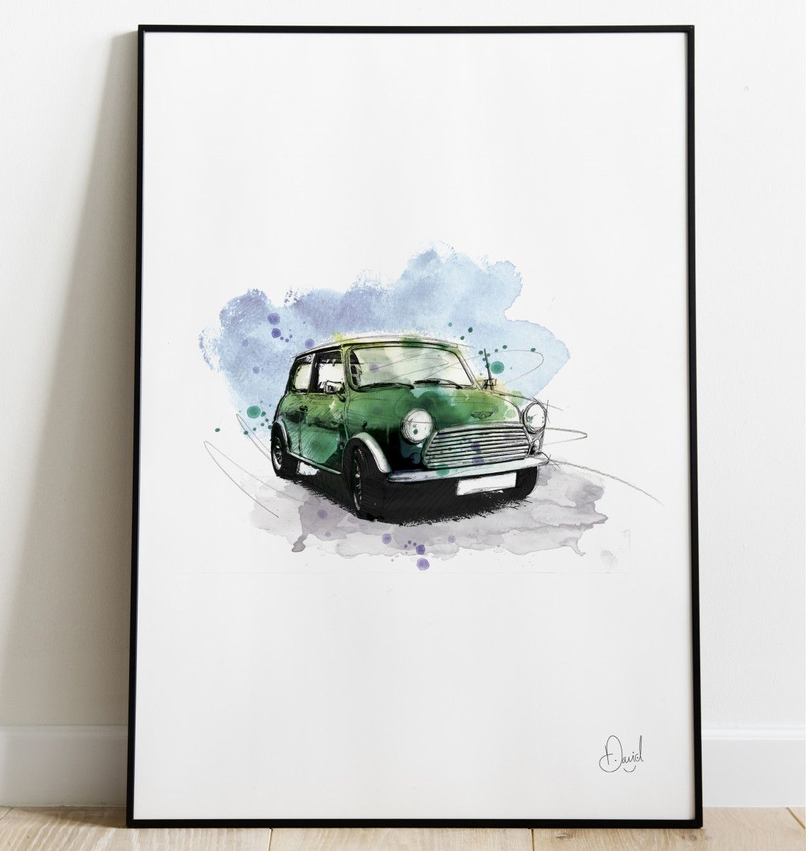 Classic Mini - Racing Green art print