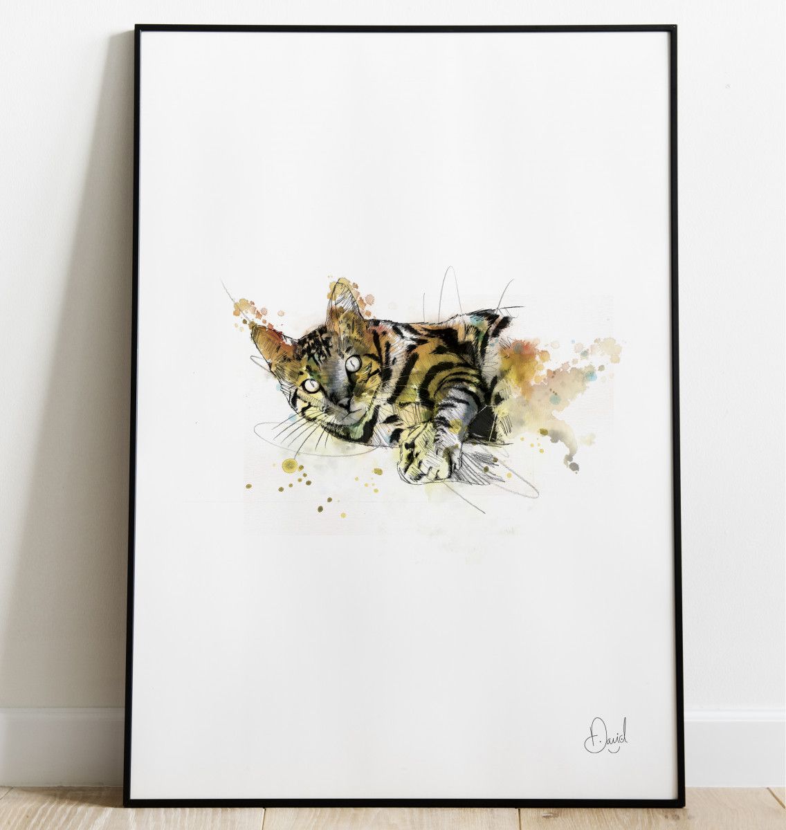 David Marston Art - Cats Tigger