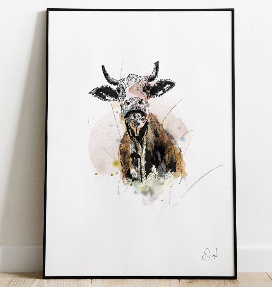 Daisy the Cow art print
