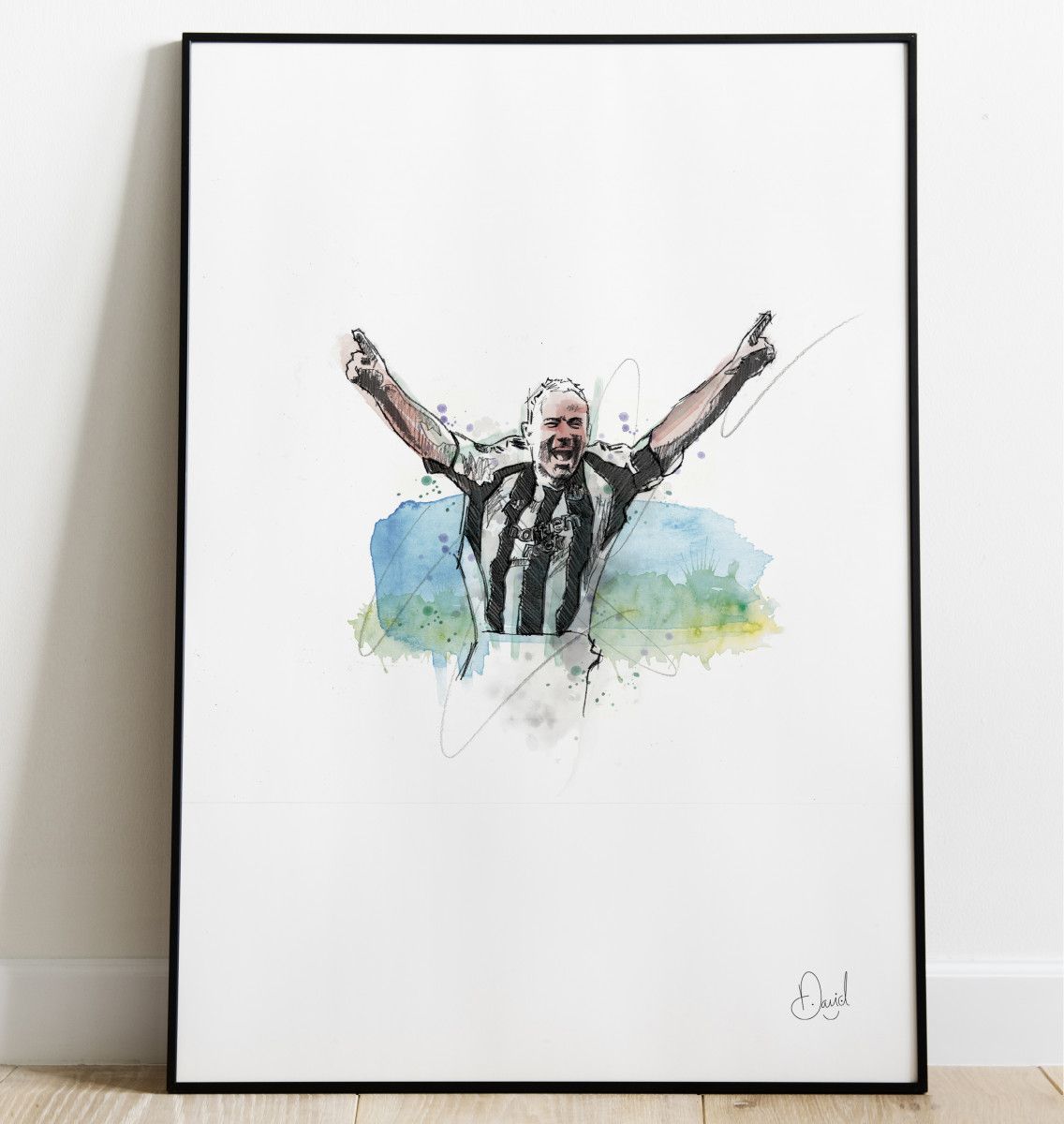 David Marston Art - Newcastle United - Shearer Man!