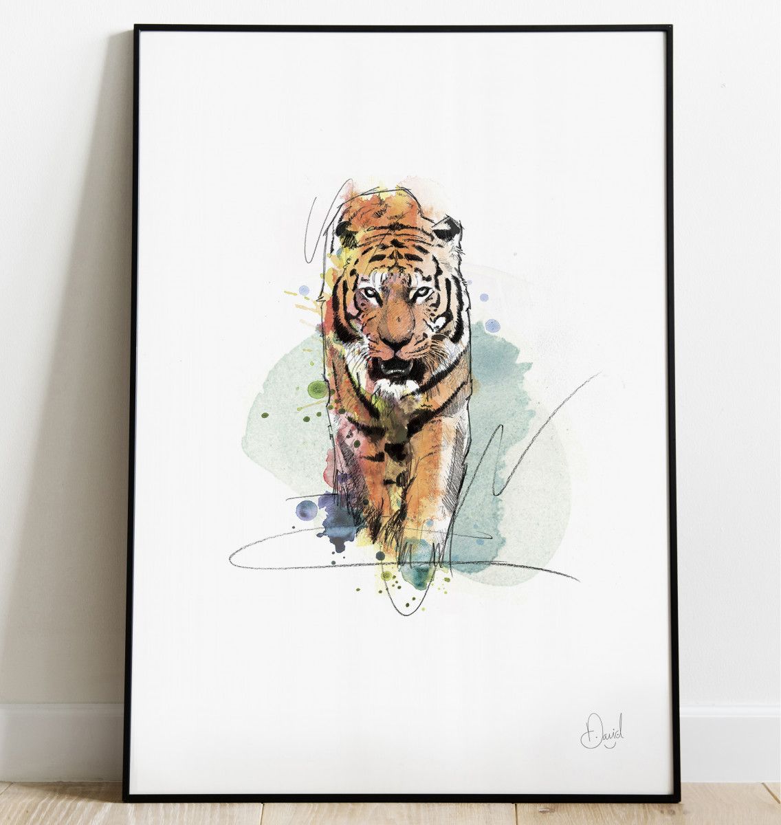 A Tiger came to tea art print