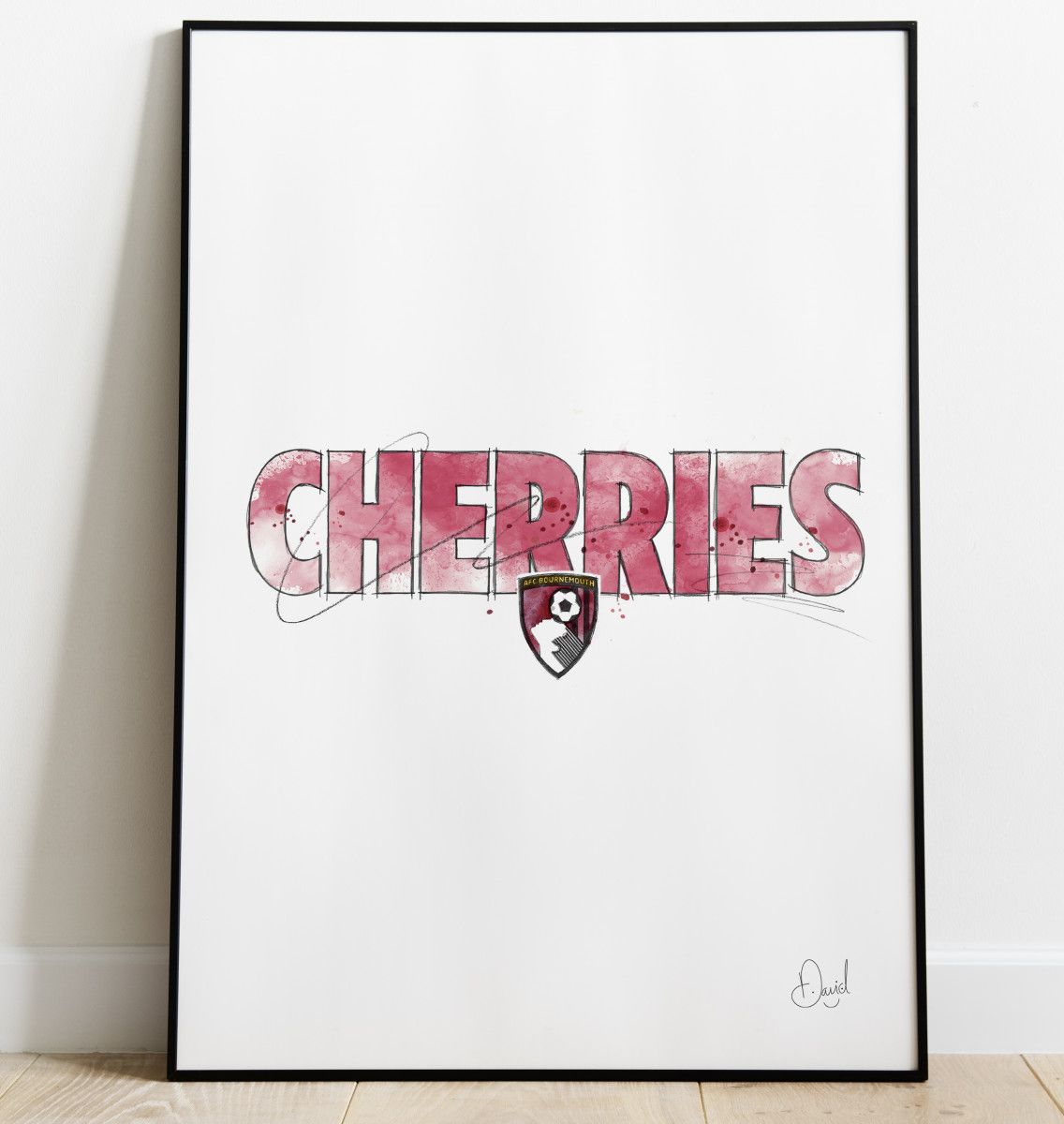 AFC Bournmouth - Cherries art print