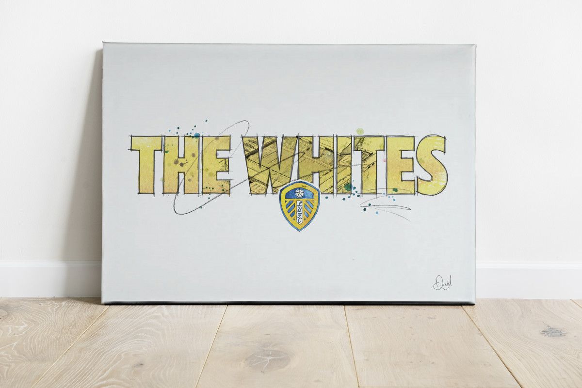 00308 Dm Leeds United The Whites Canvas Land Web