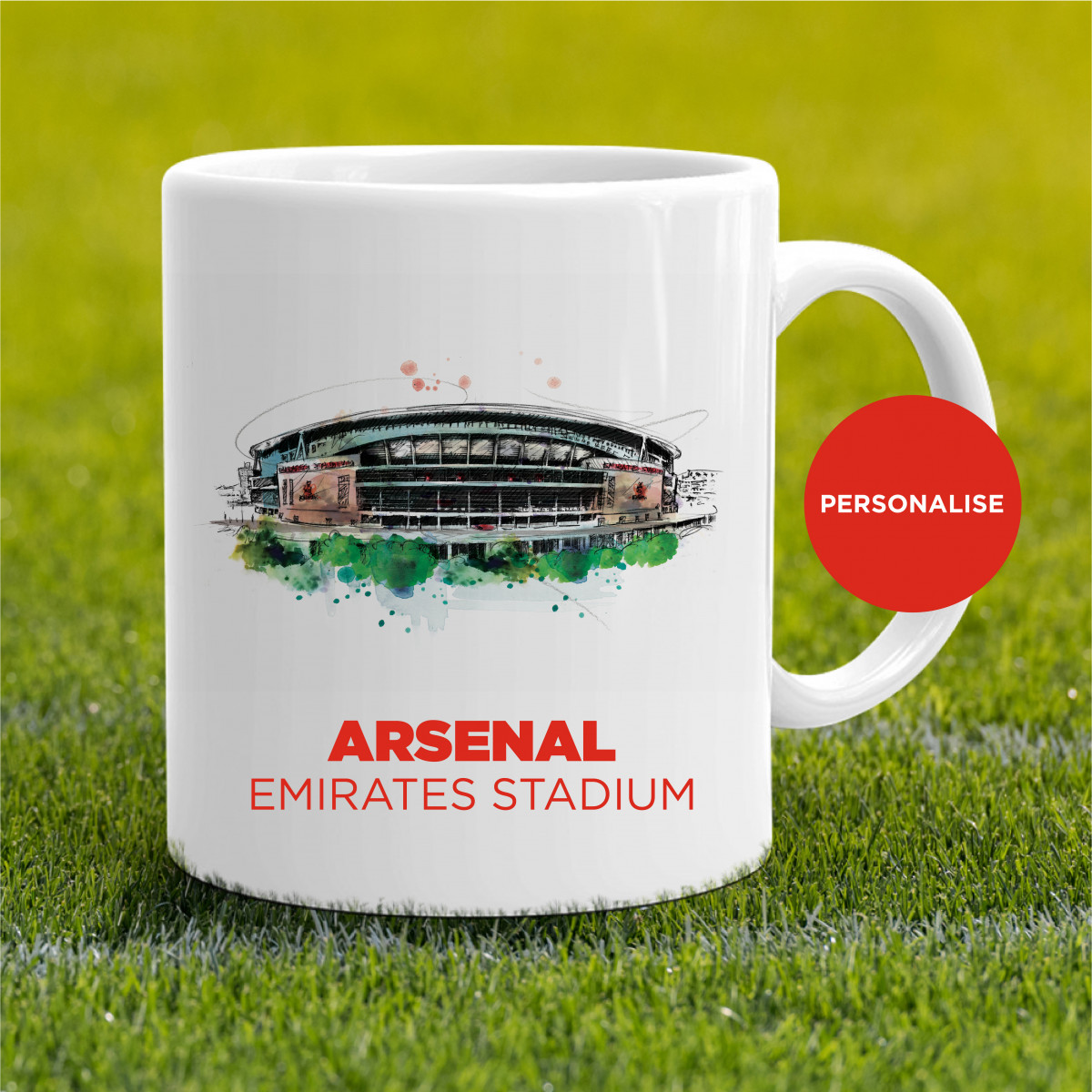 Arsenal - Ermirates Stadium, personalised Mug