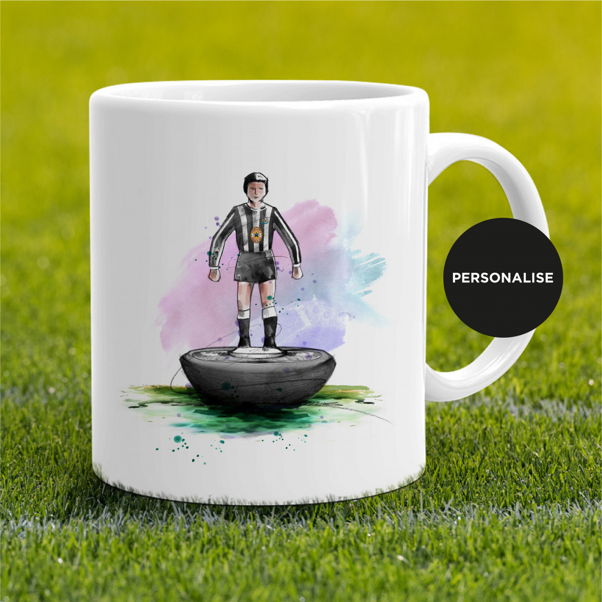 Newcastle United - Retro Subbuteo, personalised Mug