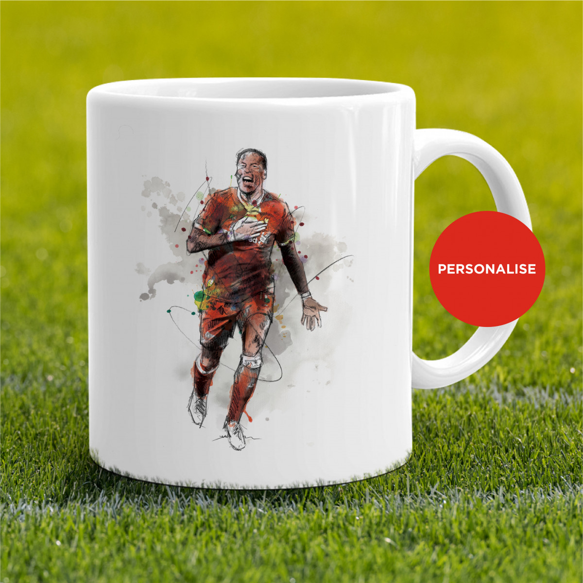 Liverpool - Virgil Van Dijk, personalised Mug