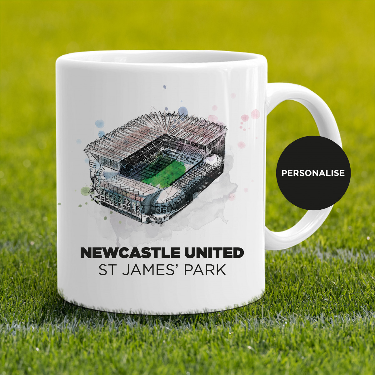 Newcastle United - St James' Park, personalised Mug