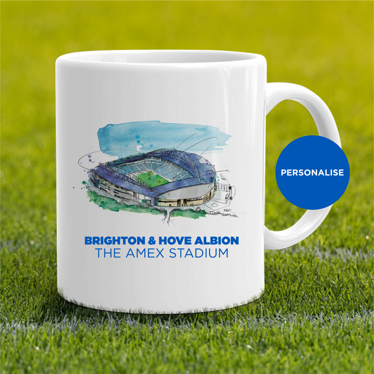 Brighton - Amex Stadium, personalised Mug