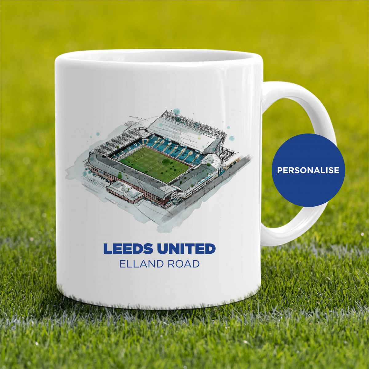 Leeds United - Elland Road, personalised Mug