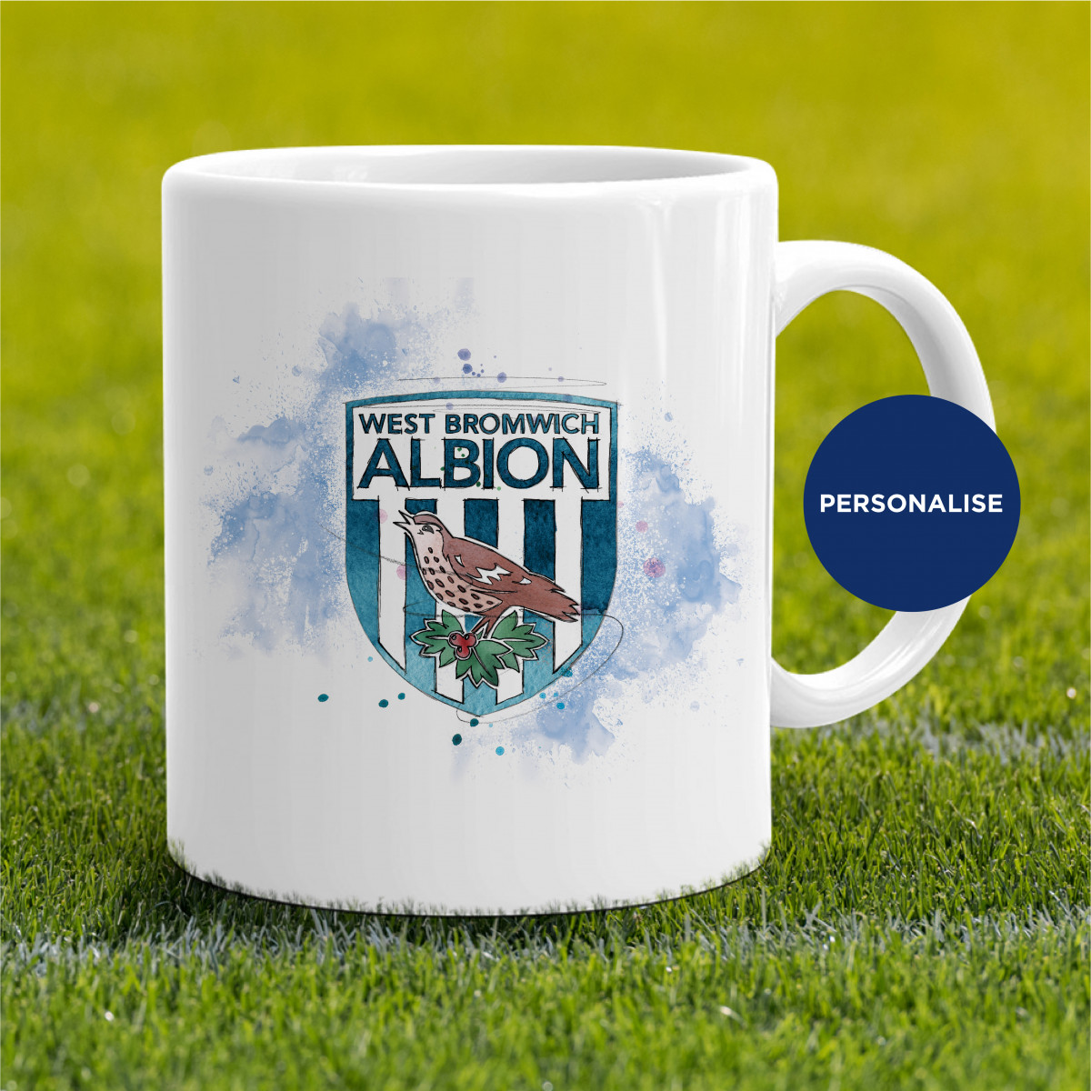 West Bromwich Albion - Badge, personalised Mug