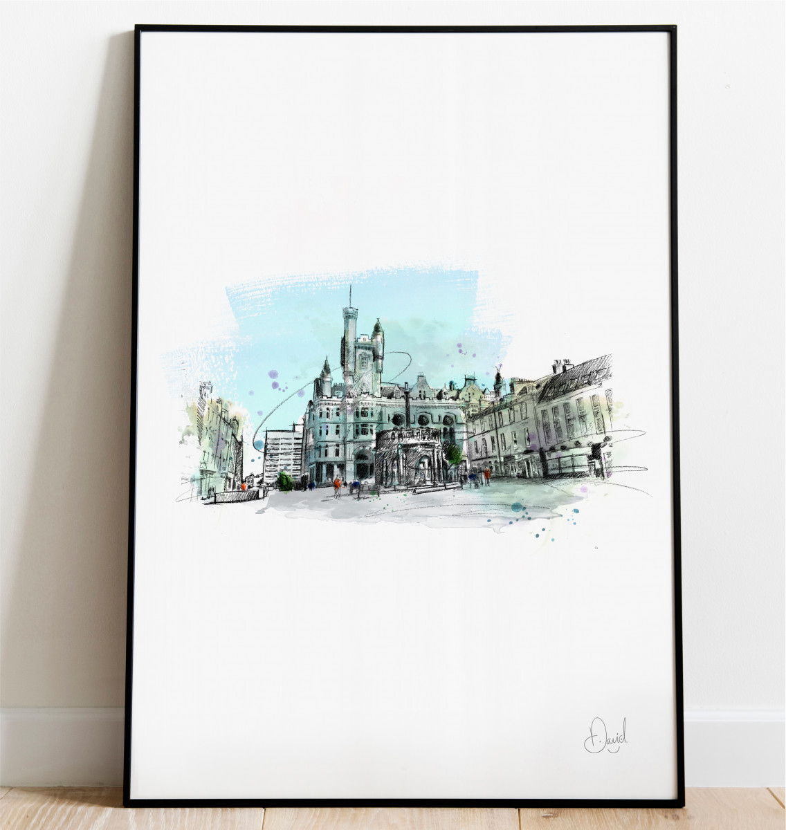 Aberdeen - Castlegate art print