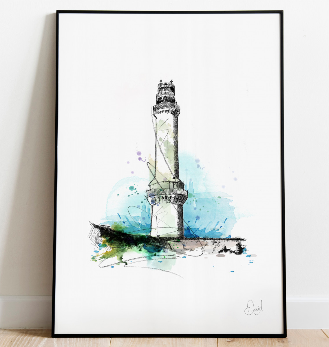 Aberdeen - Girdle Ness Lighthouse art print