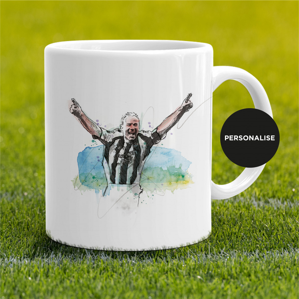 Newcastle United - Alan Shearer, personalised Mug
