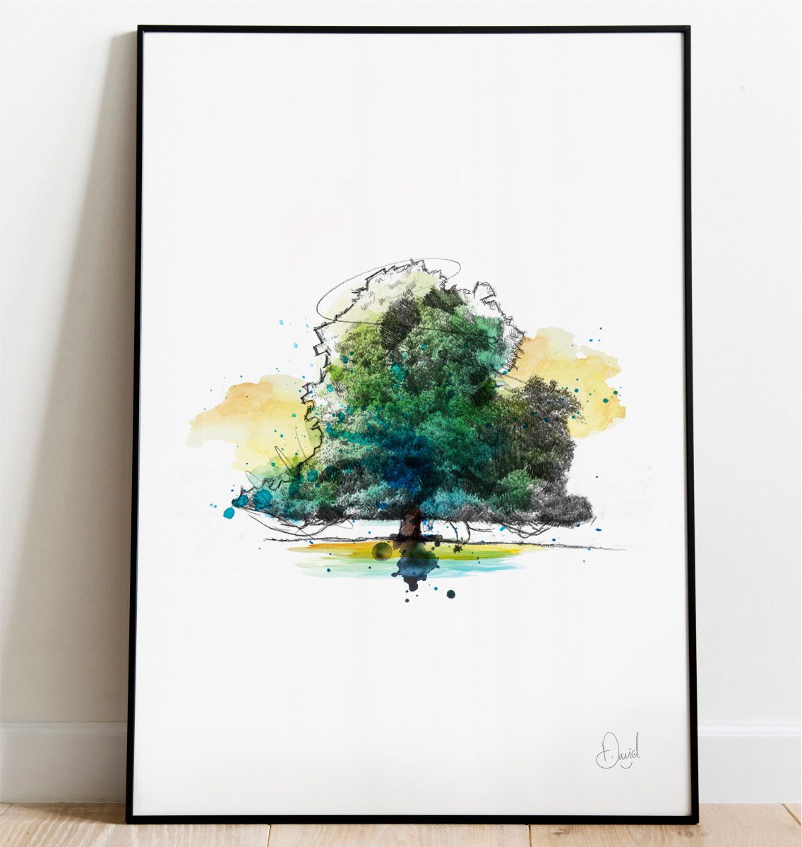 The American Chestnut Way - Tree art print